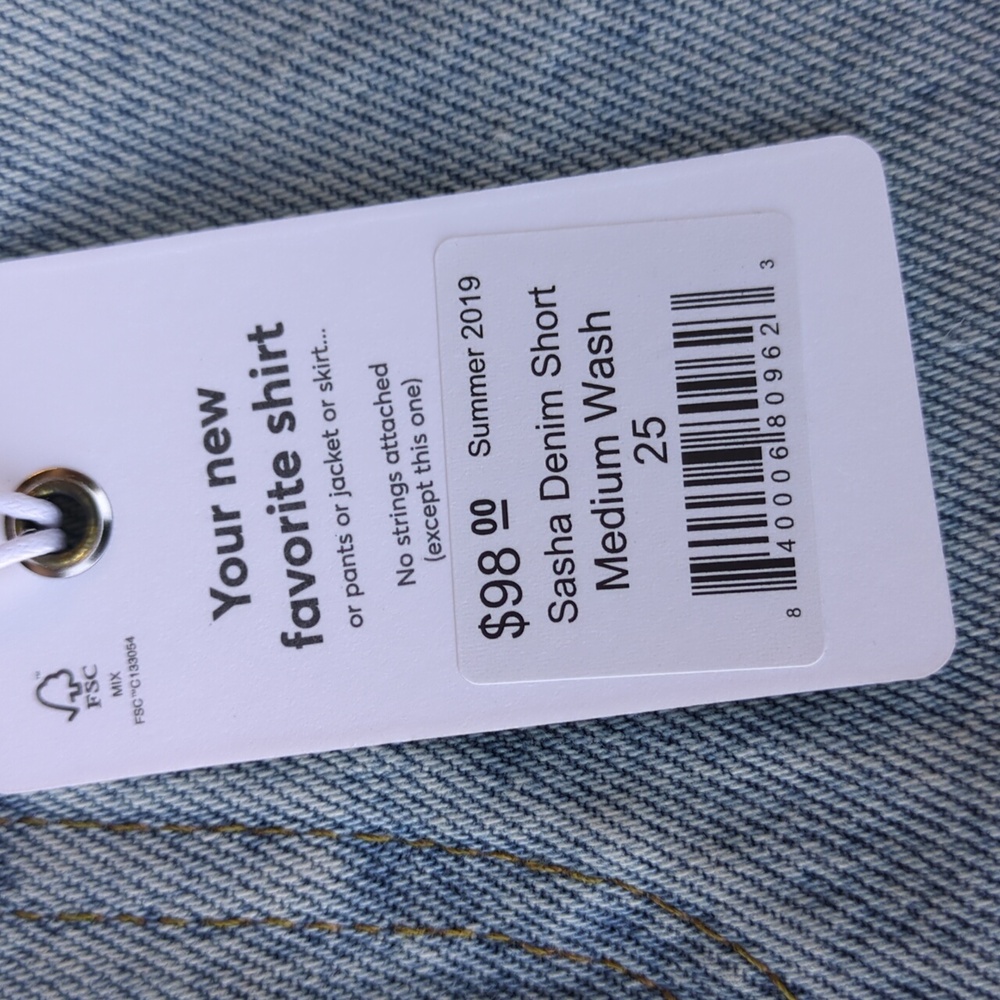 NWT Marine Layer Sasha Denim Shorts Medium Wash. Available In Diff. Sizes - Picture 10 of 10